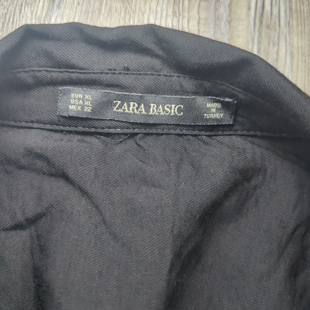 Zara Basic Shorts Romper Black 3/4 Sleeve Belted Women's Size XL NWT Summertime - Picture 6 of 14